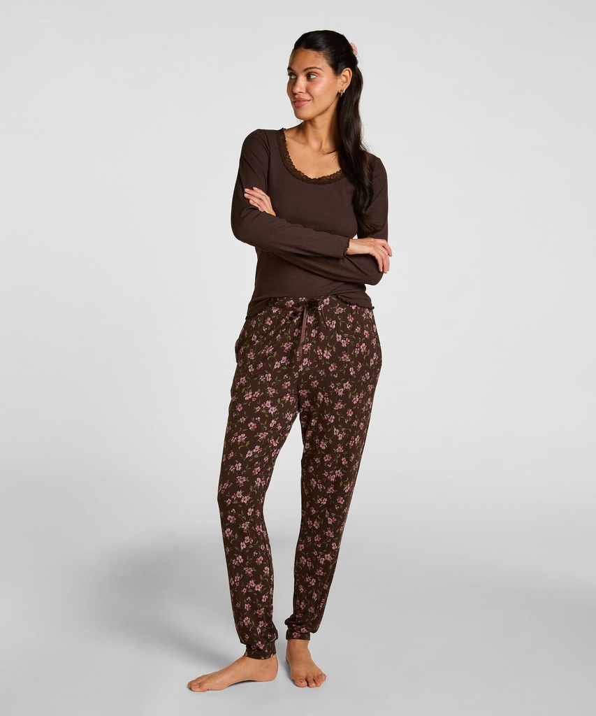 Pantalon de pyjama Jersey - Marron