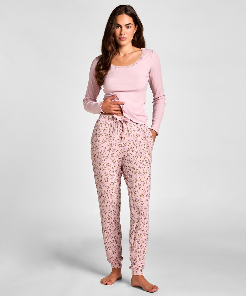 Pantalon de pyjama Jersey - Rose