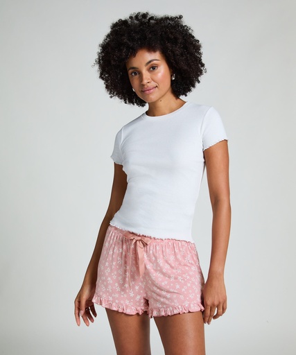 Short Jersey à volants - Rose