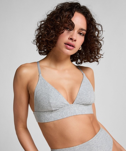 Brassière en coton - Gris