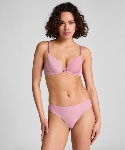 Slip brésilien iInvisible Lace Back - Lilas