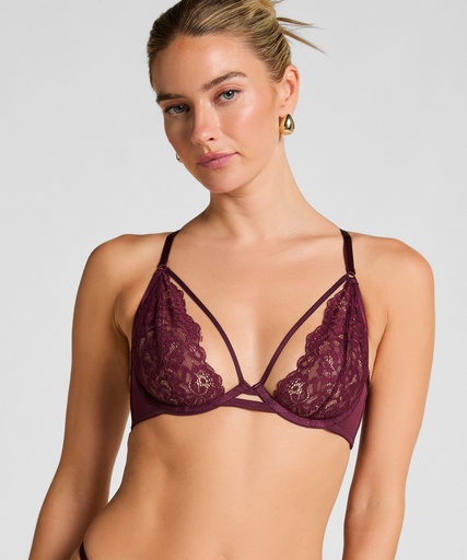 Soutien-gorge à armatures non-préformé Cinnamon - Rouge