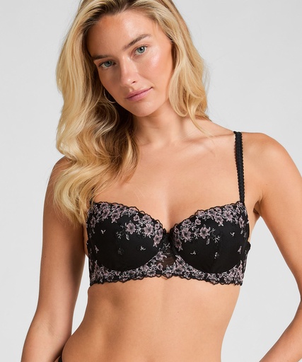 Soutien-gorge à armatures rembourré Chloe - Noir