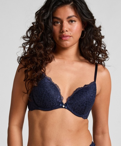 Soutien-gorge à armatures préformé push-up Marine - Bleu