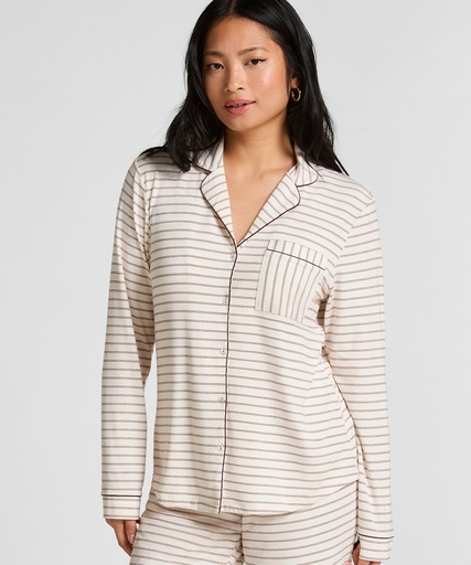 Veste à manches longues en jersey Essential - Ivoire