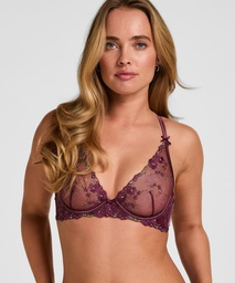 Soutien-Gorge Longline à Armatures Sans Rembourrage Peonie - Violet, Violet, coloris