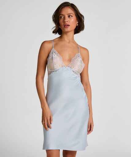 Nuisette Satinée Miri - Bleu