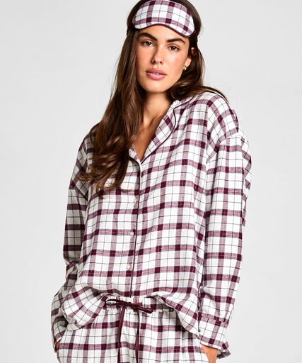 Ensemble Pyjama avec Masque de Nuit - Blanc
