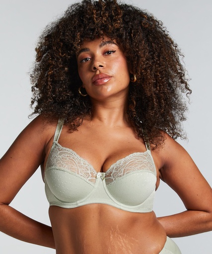 Soutien-gorge à armatures non-préformé Sophie - Vert sauge