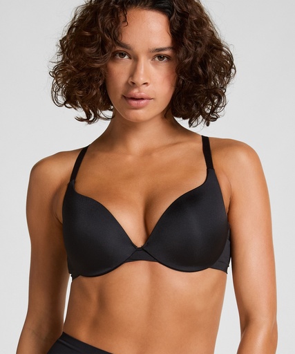 Soutien-gorge à armatures préformé push-up Smooth - Noir